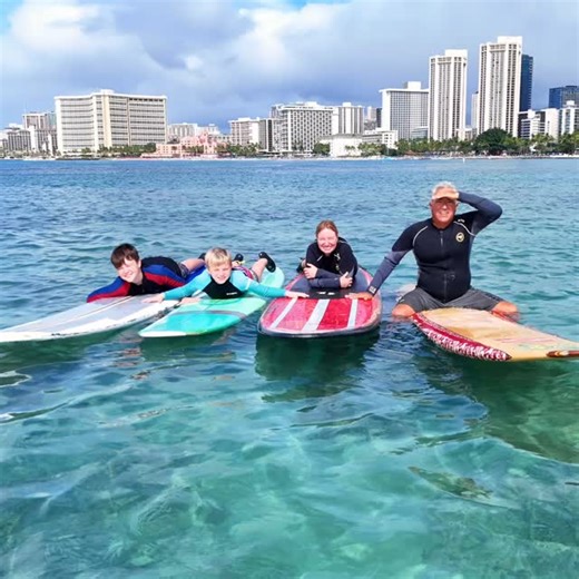These three students had zero surfing experience, but they brought courage, excitement, and a willingness to learn—and they were up and surfing in no time! We’re thankful they trusted us with their first surfing experience and couldn’t be more impressed with how well they did. Thinking about trying surfing? We’ve got you covered. All lessons include free surf equipment and a complimentary drone photo and video package so you can see yourself riding waves from above. Book your lesson online at ww
