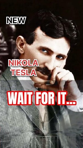 After 83 years waiting, Nikola Tesla finally sees his world... 🕊️⚡#neverseenbefore