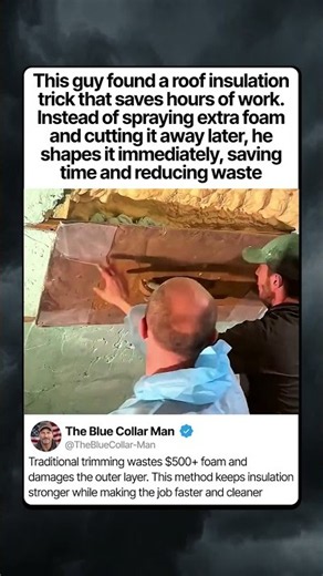 THE SPRAY FOAM INSULATION TRICK