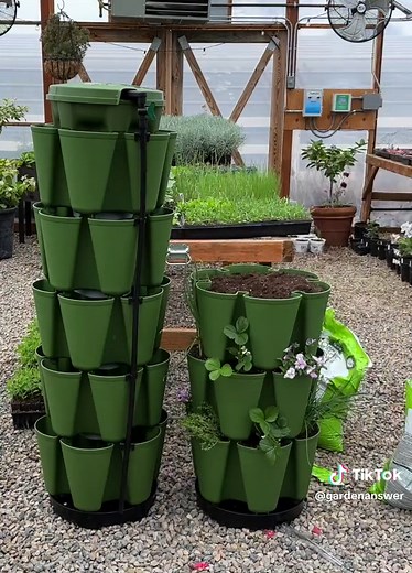 Today I planted some GreenStalk vertical gardens! 🌿