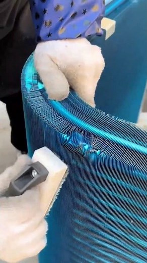 Satisfying Radiator Fin Repair Process | Precision Heat Exchanger Cleaning & Straightening