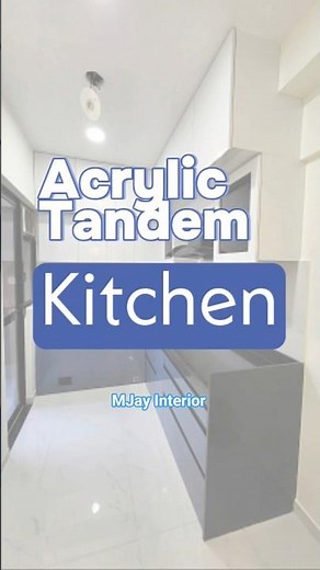 Acrylic + Tandem Kitchen | Sleek Modular Design You'll Love!💫