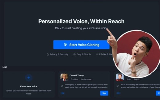 100% Free, Unlimited AI Voice Cloning Tool