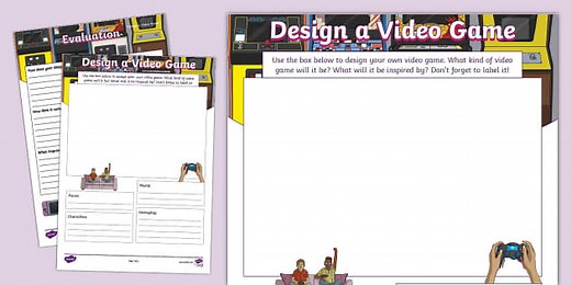 Design a Video Game Worksheet