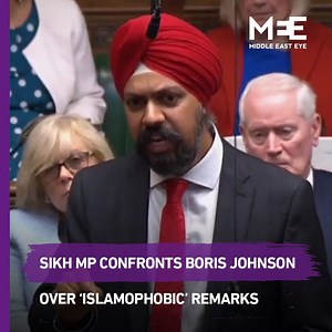 WATCH: Labour MP Tan Dhesi confronts Boris Johnson over a column he wrote comparing burqa-wearing Muslim women to ‘bank robbers’ and ‘postal boxes’ | Middle East Eye