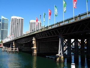 Pyrmont Bridge in Sydney, Australia
