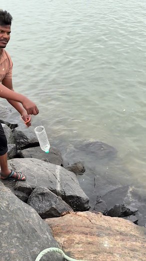 Aggressive bottle jar trap fishing! Double Fish gotten! #mullet #tnvillager | Tn villager