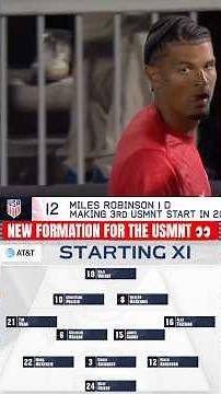 USMNT has a new look tonight with six changes to the starting lineup and a 3-4-2-1 formation 🍿