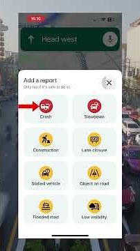 How to Report an Incident (Crash, Traffic Slow, Stalled Vehicle) on Google Maps 🚦📍 #googlemap 🗺️