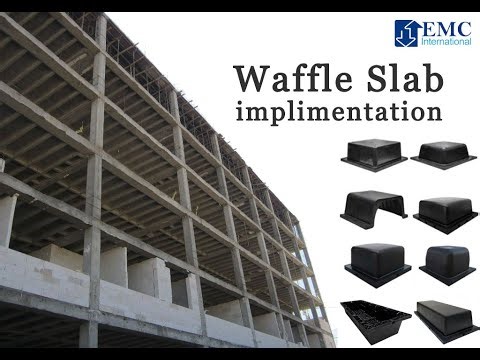 Waffle Slab Implementation تنفيذ بلاطة الوافل (Waffle Ceiling - Waffle Mold - InternationalEMC)