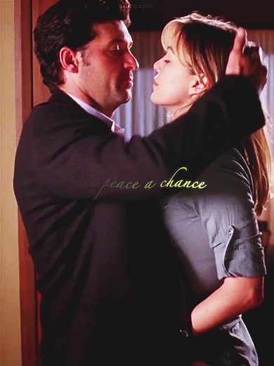 give peace a chance sc: abcgreyslogoless #merder#merderedit#meredithgrey#meredithgreyedit#derekshepherd#derekshepherdedit#grey#greys#greysanatomy#greysabc#greysanatomyedits#ellenpompeo#patrickdempsey | Grey's Anatomy Lovers