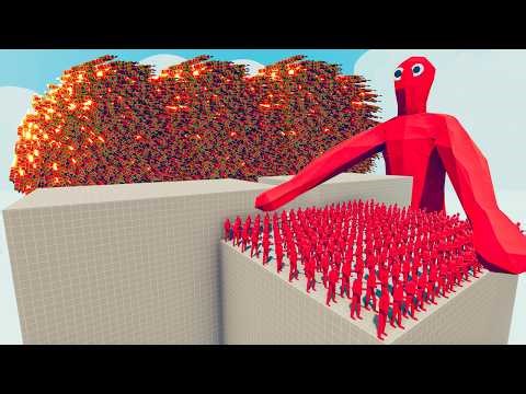 200x FIRE ZOMBIE + 1x GIANT vs EVERY GOD Totally Accurate Battle Simulator TABS