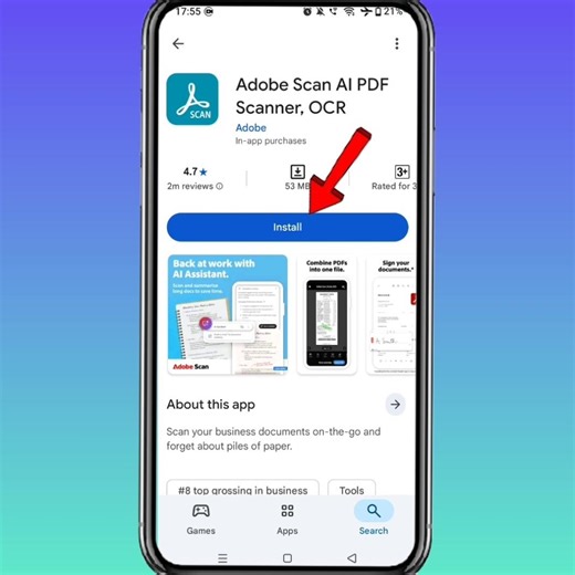 Adobe Scan: All PDF Scanner OCR || How To Download Adobe Scan App On Android #adobescan #scanner