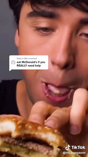 Reply to @6j9. #help #asmrsounds #mcbangasmr #mcbang #mozarellasticks #bigmac #burger #cheesd #asmr #mcbang