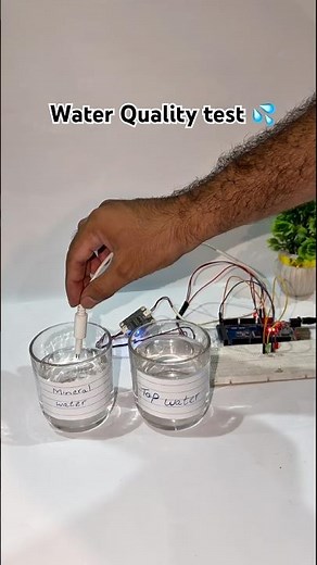 🚰 Arduino Water Quality Monitor! Green LED = Safe Water ✅Red LED = High TDS Alert 🚨