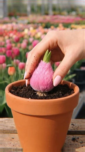 🌷 Rare Fluffy Pink Tulip — AI Plant Growth Timelapse