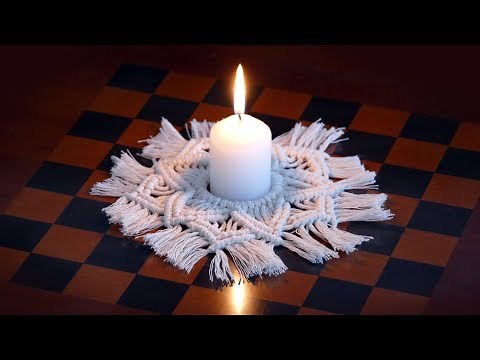 Macramé Table Mat | Candle Mat Tutorial by Macrame School