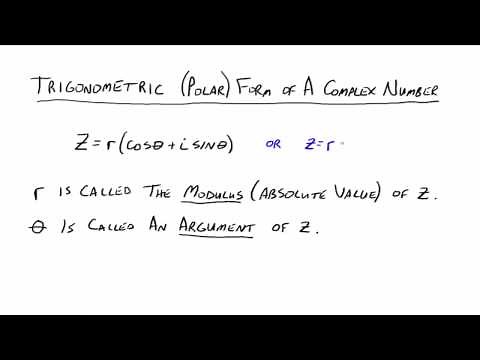 The Polar Form of Complex Numbers