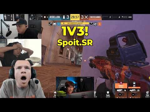 STREAMERS REACT TO SPOIT CRAZY 1V3 CLUTCH! | Rainbow Six Siege