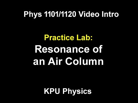 Resonance of an Air Column