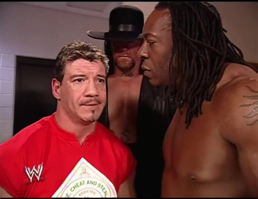 The Undertaker walks in on Eddie Guerrero and Booker T strategies The Cabinet thank JBL Armageddon 2004 #eddiegurrero#theundertaker #bookert#johnbradshawlayfield