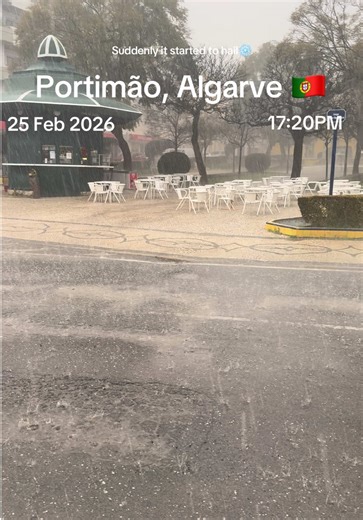 Surprising Hailstorm in Portimão, Algarve