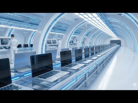 Amazing Laptop Manufacturing Process! (Satisfying Factory Video) #SatisfyingFactory#FactoryShorts
