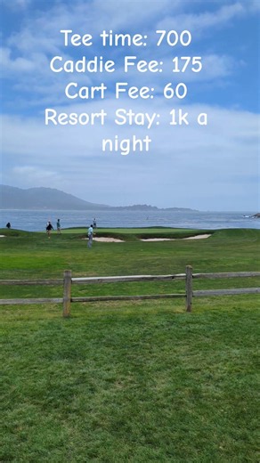 A public golf course that costs almost 2000 dollars to play #golf #pebblebeach #shorts #ocean #sea