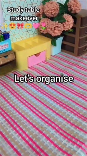 Aesthetic Study table makeover ✨🌼