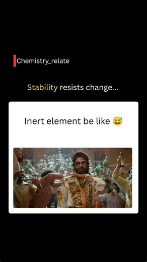inert element be like chemistry memes pushpa jhukega nahi #funny #viral #chemistry_relate #shorts