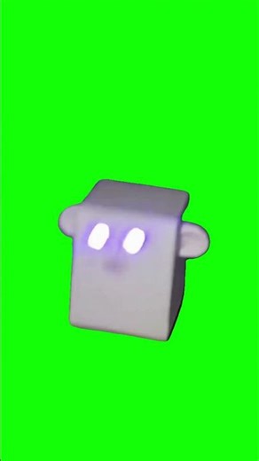 Crying Screaming Cube Green Screen