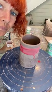 190K views · 594 reactions | How to decorate a mug ❤️ ••• Follow @nicolamoorestudio for more! ••• „Starting with painting underglaze color, then applying the transfer, carving, and finally a pic of the finished product. Then, after decorating and drying, the mug was bisque fired for 24 hours. It then had a clear glaze applied over the top, that lovely turquoise on the inside, and went in the glaze fire for another 24 hours.” | The Ceramic School | Facebook