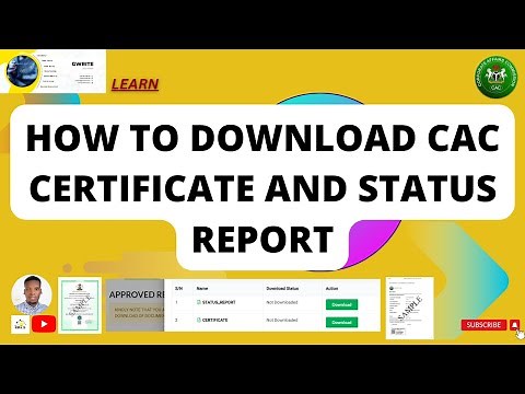 How to Download CAC Certificate and Status Report