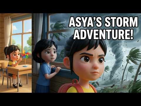 Hurricane Adventure 🌪️ | Asya & Doruk in America | Educational Kids Story
