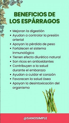 10 Beneficios de los ESPARRAGOS para la SALUD #esparragos #shorts #nutrición