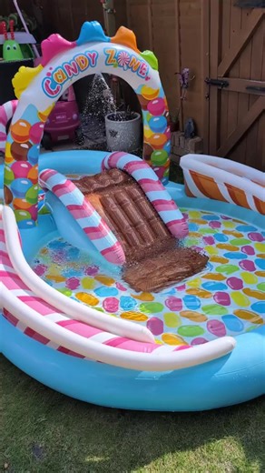 Piscina con resbalador de Intex. #poolparty #niños #emprendimiento #algoritmotiktok