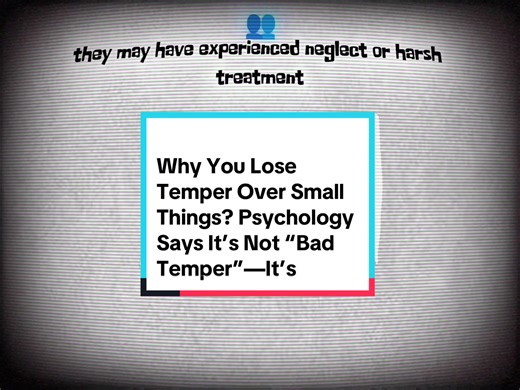 Why You Lose Temper Over Small Things? Psychology Says It’s Not “Bad Temper”—It’s Unhealed Pain #paychologyfacts #phychology #LanguageLearning #fyp