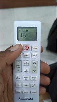 Lloyd inverter AC remote function Lloyd inverter AC remote setting #splitac #airconditioner