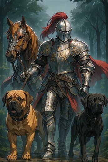 THE LEGEND OF FOUR KNIGHTS — GOLD, SILVER, STORM & NIGHT | AI Fantasy Animation