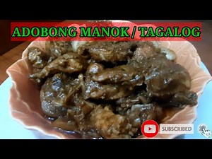 Adobong manok / tagalog menu recipe