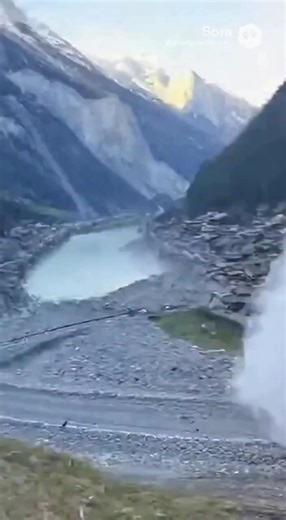 A Swiss Alpine village was largely wiped out earlier this year after a massive glacier carrying rock and debris detached and roared down the mountainside, destroying everything in its path. Scientists had predicted a likely disaster and authorities evacuated the entire village of 300 people in the Valais region, south of Switzerland's capital Bern, on May 19. Sheep and even grazing cows were airlifted by helicopter. Video AI generated | Mood Swings and Life Things | Facebook