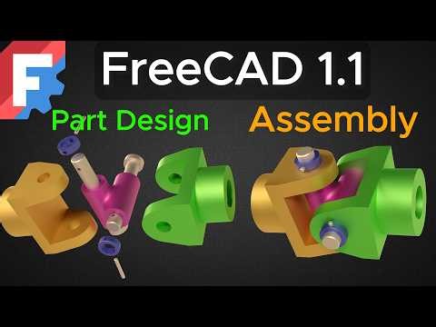 FreeCAD 1.1 Beginner Guide – From Part Design to Full Assembly