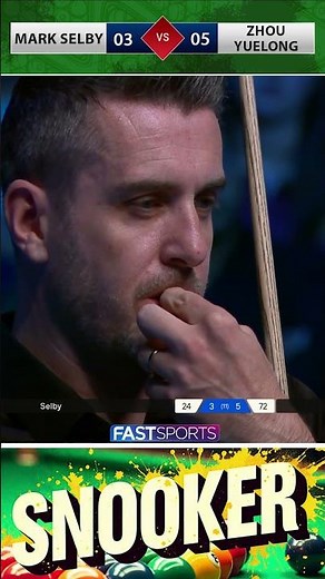Tactical Chess Between Zhou and Selby ♟️Watch Till End #snooker #shorts #sports