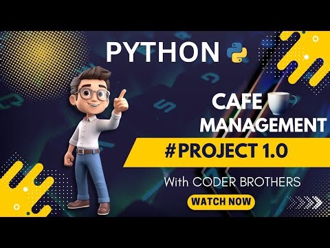 cafe management project in python #hindi | # project 01
