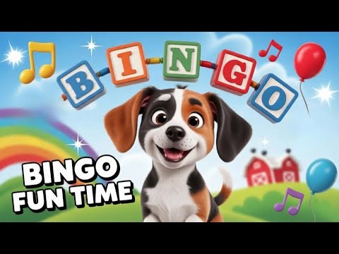 Bingo Nursery Rhyme & Kids Song | Dog Song for Kids | Baby & Preschool Songs | Children Cartoon