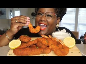 SPICY BUFFALO KING CRAB AND COLOSSAL SHRIMP 먹방 MUKBANG + RECIPE