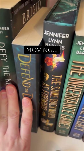 I ran out of room on my shelf for Jennifer Lynn Barnes books😢