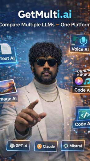harishuu on Instagram: "One prompt. Multiple AIs. Answers side-by-side. That’s getmulti.ai ⚡ #instagram #chatgpt #instagood #digitalcreator #aigenerated #explorepage #smartwork #prompt #digitalart"