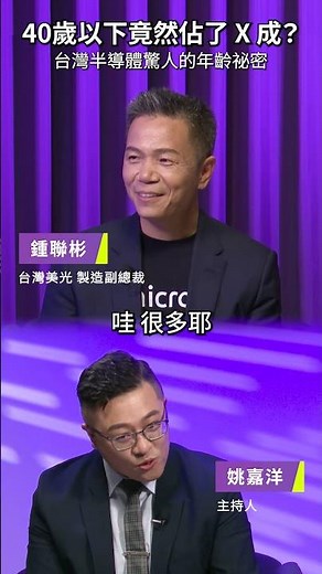 【SEMI 半導體新銳獎】40歲以下竟然佔了 X 成？為你揭開台灣半導體驚人的年齡祕密！ #ic975s