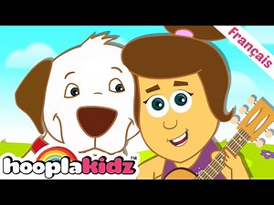 Mon chien Ben 🐶 | Chanson de chien | Chansons pour Enfants | HooplaKidz Franҫais